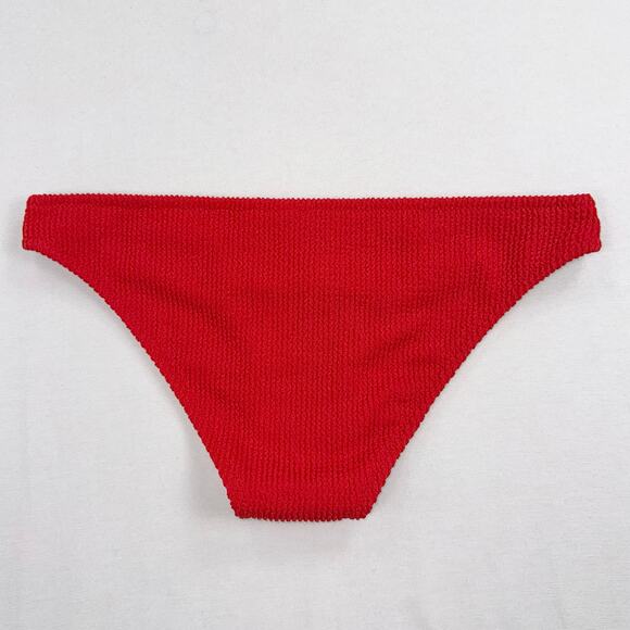 J Crew Women's Ronnie O-Ring Bikini Swim Bottom Small Red Beach - Picture 8 of 12